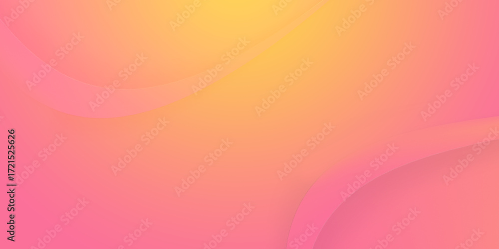 Obraz premium Abstract illustration background of curve in a orange pink gradient.