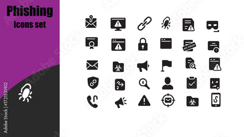phishing icons set