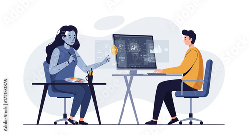 Strategic Visuals: Diverse Designer Crafting Innovative Brand Experiences with AI Tools