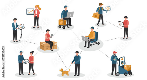 Dynamic Gig Economy Workforce: Modern Independent Professionals Thriving in the Flexible Work Landscape