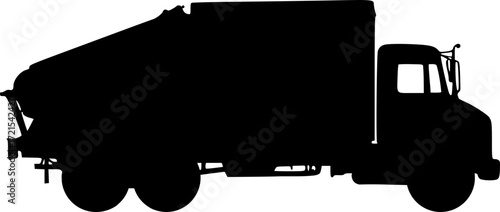 Design of garbage truck illustration