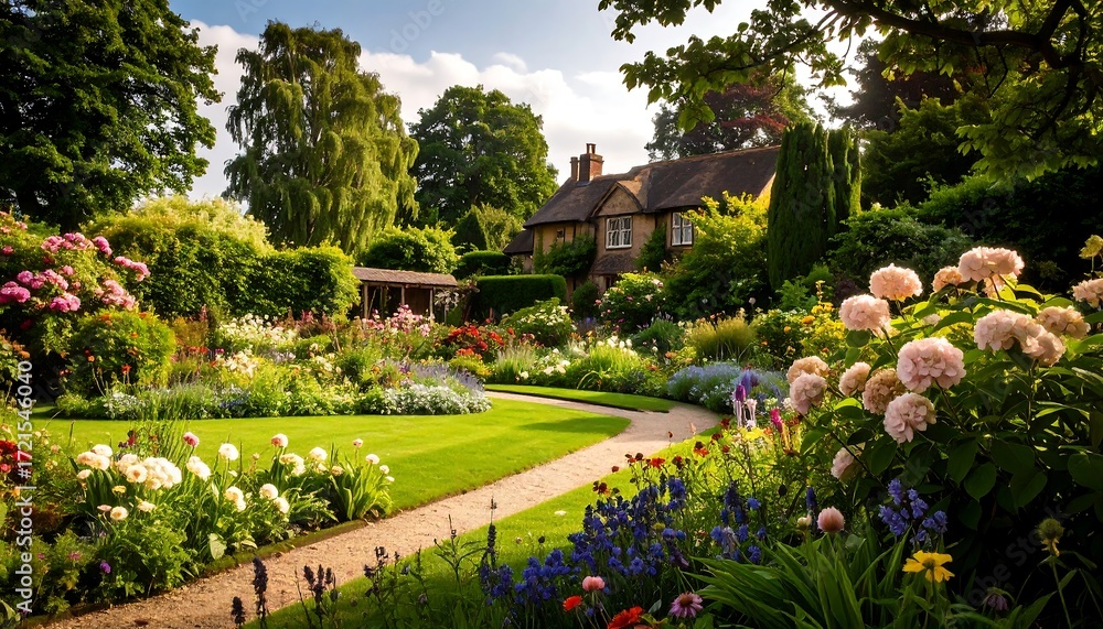 Fototapeta premium Beautiful Garden/House Exterior