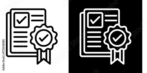 Quality Assurance  Icon Set White Style Collection