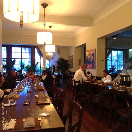 Restaurant interior, banquet hall
