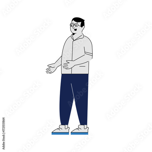 Illustration of a health person