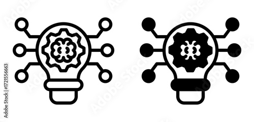 Smart Technology Icon Collection Line & Mixed Style