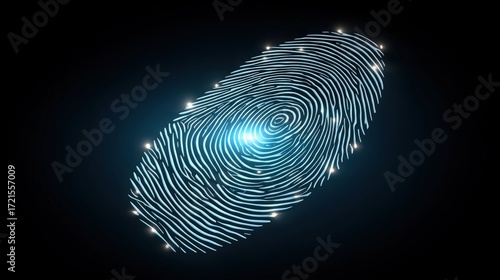 Glowing Fingerprint with Lights