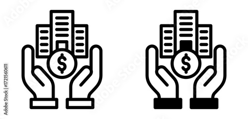 Infrastructure Funding Icon Collection Line & Mixed Style