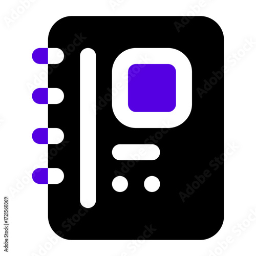 agenda icon two tone color