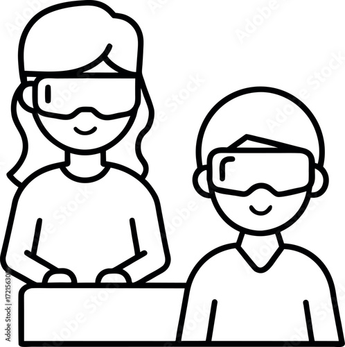 vector illustration of a boy