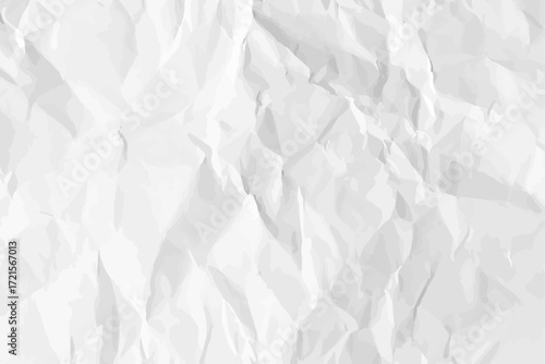 White clean crumpled paper