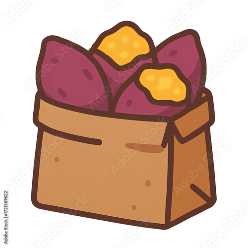 袋に入ったさつまいも｜Bag of Sweet Potatoes