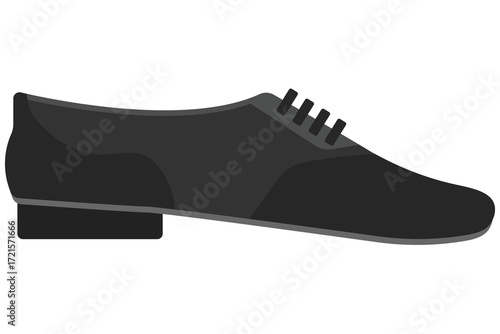 Classic men dress shoe illustration, perfect for fashion design. Male loafer. business footwear