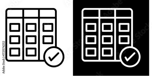 Kanban Workflow  Icon Set White Style Collection
