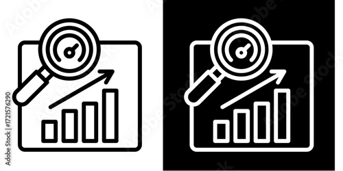 Kpi Dashboard  Icon Set White Style Collection
