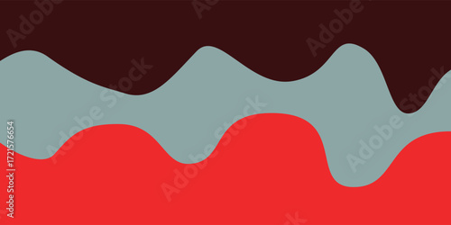 Abstract background of overlapping wave shapes in three dark colors