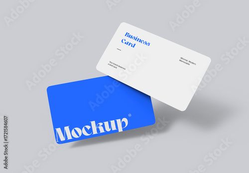 Modern and Clean Corporate Identity Business Card Mockup PSD