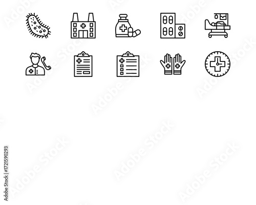 Medicine I Line Vector Icons