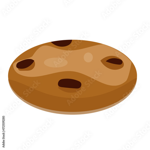 Chocolate cookies, chocolate dessert