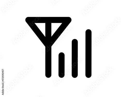 Signal symbol vector svg transparent background