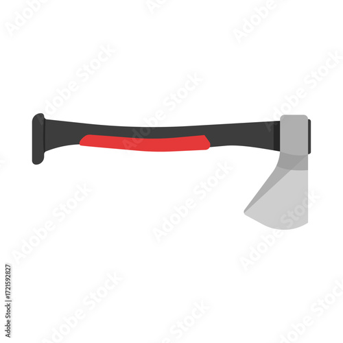 Modern Axe Tool Vector Illustration on Isolated Background