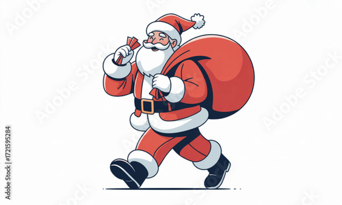 santa claus with gifts