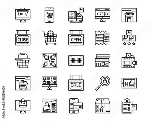 ECommerce Line Vector Icons