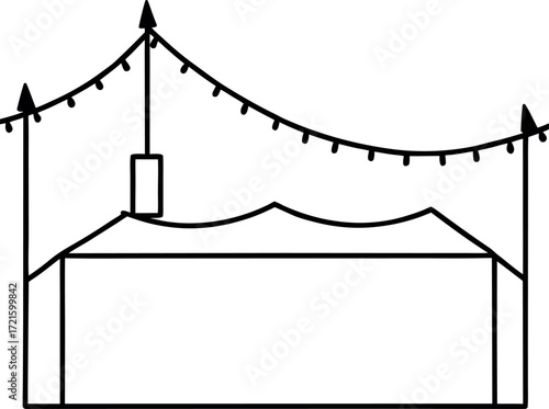 circus tent vector illustration