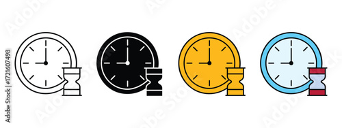 Deadline icon vector. Time Management and Deadline symbol. vector illustration.