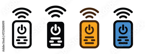 Remote icon vector. Smart home automation system controls symbol. vector illustration.
