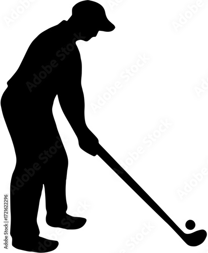 golf player silhouette