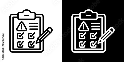 Assessment icon of a flat style vector 