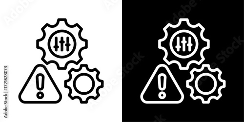 Control icon of a flat style vector 