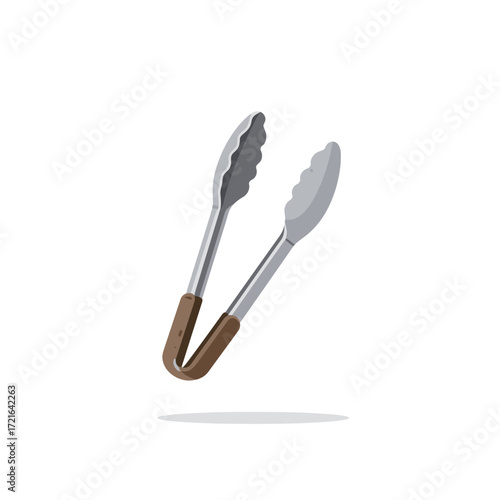 Stylish Kitchen Tongs with Wooden Handles