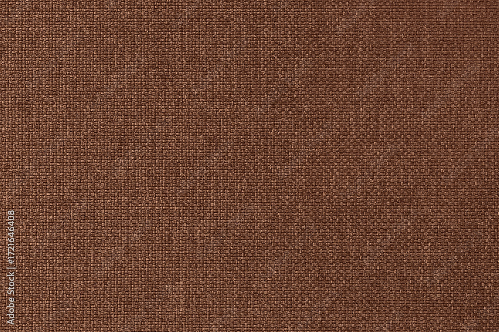 Fototapeta premium Dark brown linen fabric cloth texture background, seamless pattern of natural textile.