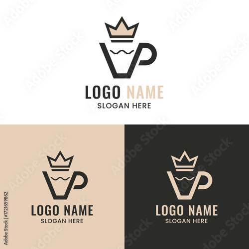 This logo design is good for cafe, restaurant, coffee shop, tea shop and beverage shop business.