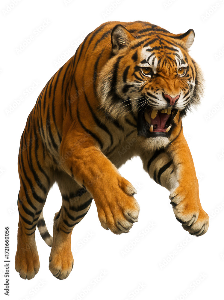 Obraz premium Angry Bengal tiger.