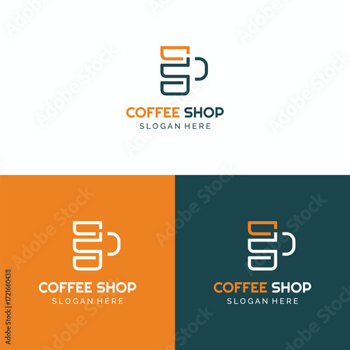 CS letter logo design template, Cafe, restaurant, coffee shop, tea shop and drink shop business.