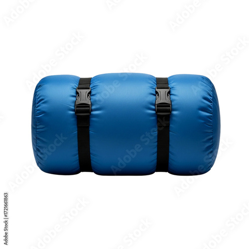 Blue Sleeping Bag Backpacking Essentials Travel Gear Outdoor Adventure Equipment Camping on transparent background