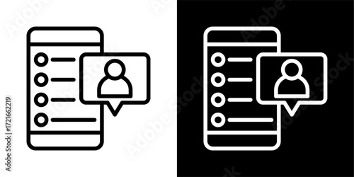 Follower icon of a flat style vector 