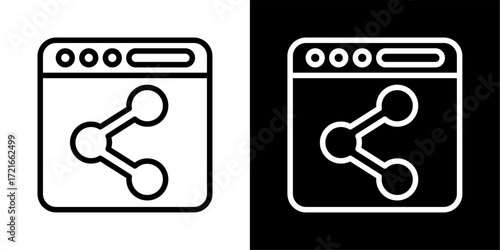Share icon of a flat style vector 