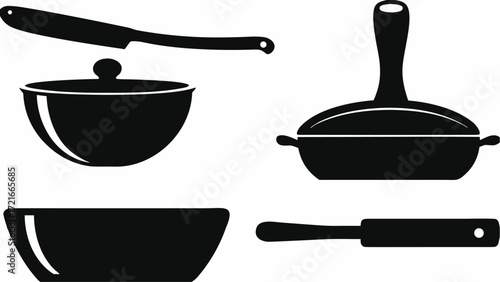 kitchen utensils vector