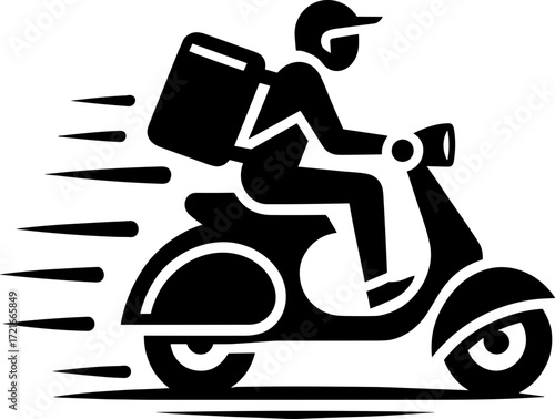 Online Delivery Service Concept..Moving home glyph solid icons. Containing data, strategy, planning, research solid icons collection. Vector illustration. For website design, logo, app, template,