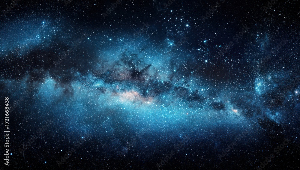 Fototapeta premium A breathtaking view of the vast expanse of the cosmos, filled with swirling nebulae and countless stars.