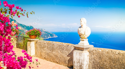 Fototapeta Naklejka Na Ścianę i Meble -  Ravello village, Amalfi coast of Italy