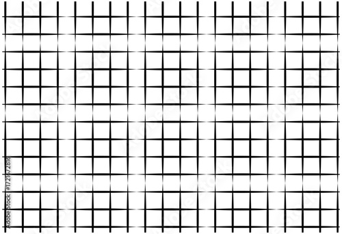 Patterns Lines Texture Black Crosshatch Style Squiggle Seamless Collection Background Vector Illustration