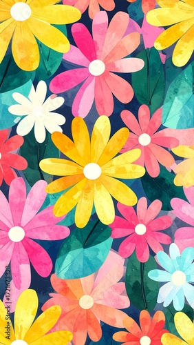 Colorful flower garden