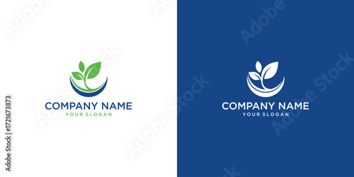 Leaf and sprout Logo Design 
