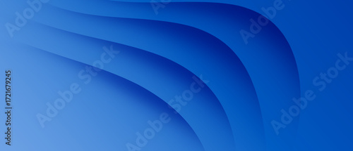 Abstract blue wave background. Dynamic shape composition with soft gradient