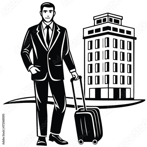 businessman with suitcase